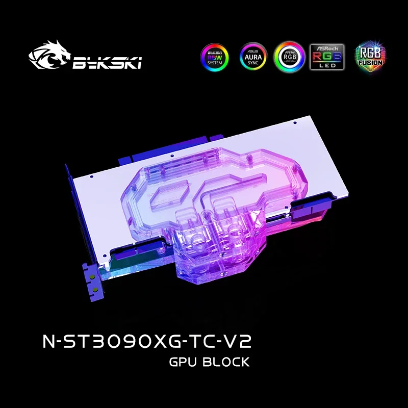 Блок графического процессора Bykski для Zotac RTX3090/3080/3080Ti Trinity/Gaming OC/AMP голографическая