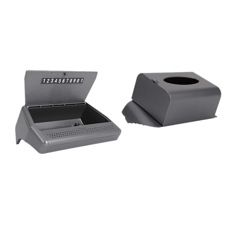 

2Pcs Car Interior Tissue Box Central Control Storage Box Protective Glasses Box for Tesla Model 3 Model Y 2021