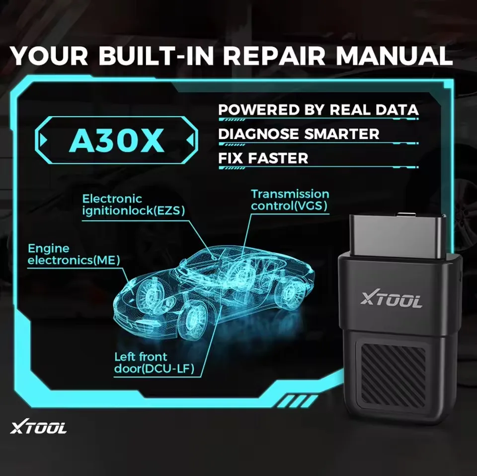 XTOOL Anyscan A30X OBD2 Диагностический инструмент OBD2 Code Reader 26+ Сброс и выключение Поддержка 5000+ Автомобильные модели для AndroidiOS (art.: 3920d3d115a3e) - 3920d3d115a3e