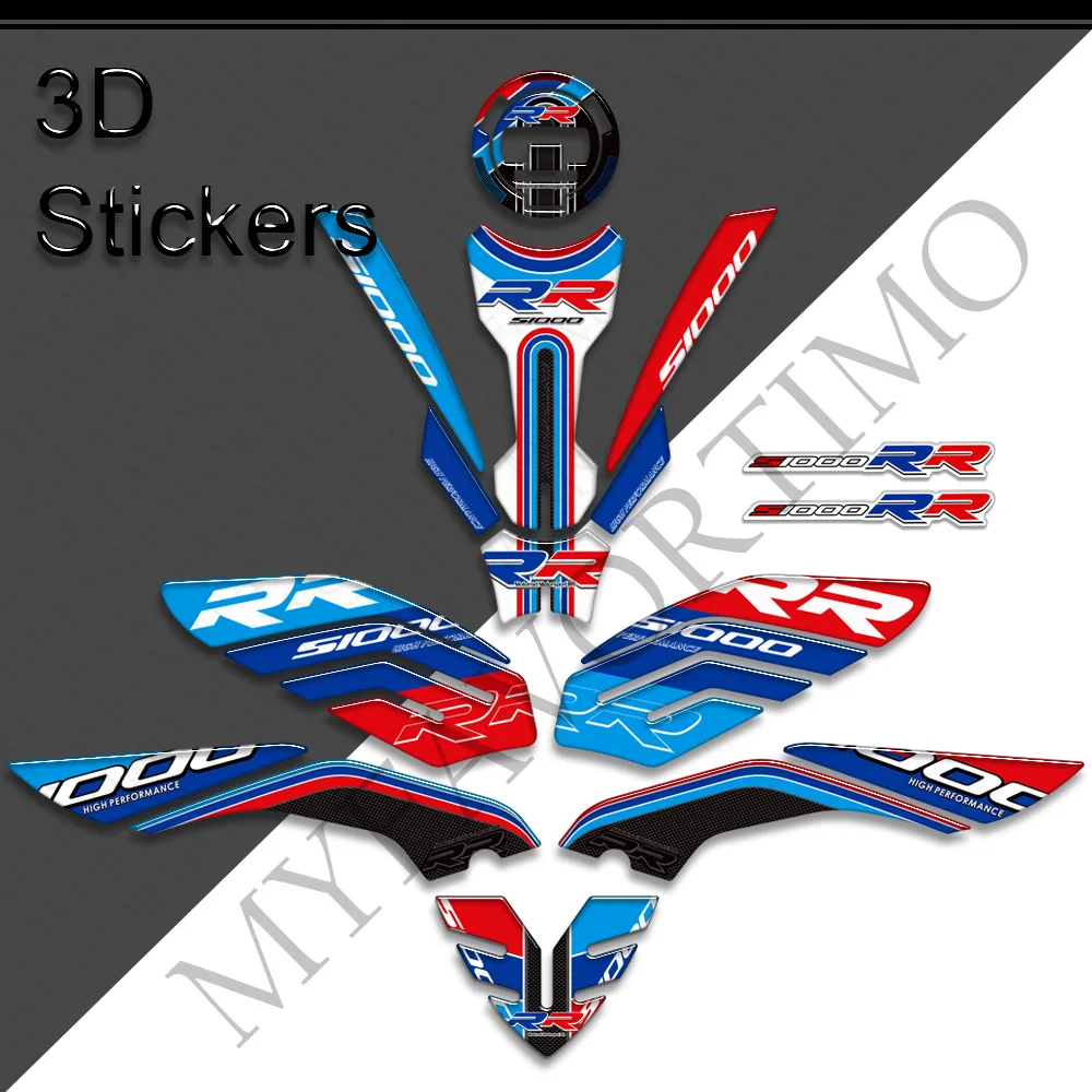 

S1000 RR 2021 2022 2023 наклейки на топливный бак мотоцикла для BMW S1000 M M1000RR S1000RR набор защитных наклеек на обтекатель кузова