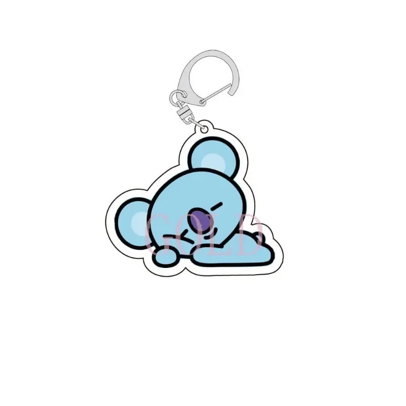 Акриловый брелок для ключей BT21 в стиле аниме, мультяшные персонажи TATA KOYA RJ, милый брелок для студенческого рюкзака, унисекс, парный подарок для влюбленных (art.: 3920db91f7e33) - 3920db91f7e33
