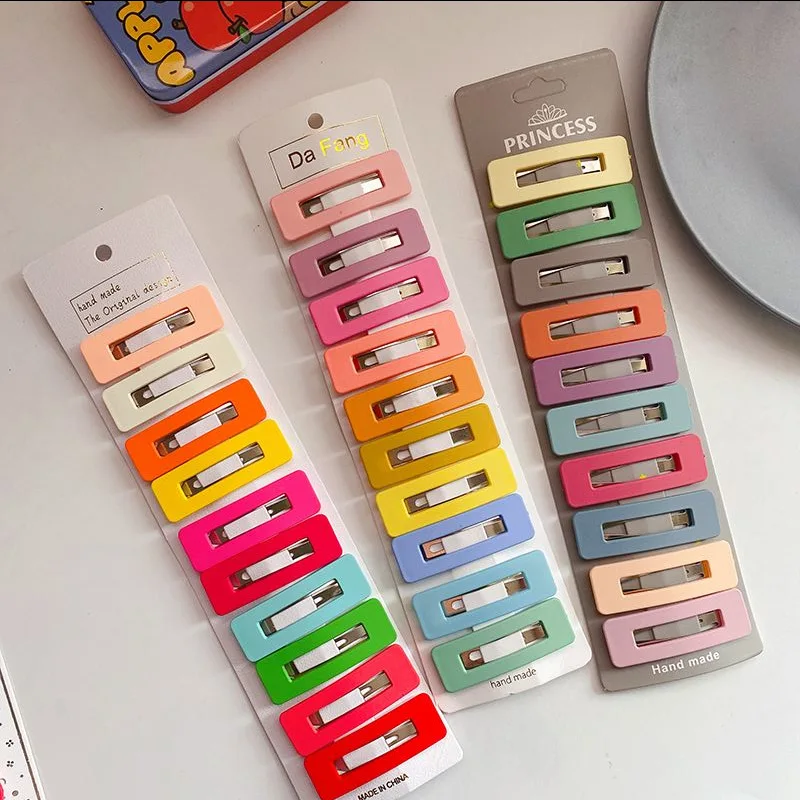 10 шт./набор детские заколки для волос в форме сердца