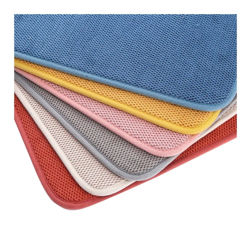 

Super Absorbent Table Dish Dryer Mat Multicolor Coffee Drying Mats 30cmx40cm Table Placemat High Quality Dish Drying Pad Coaster