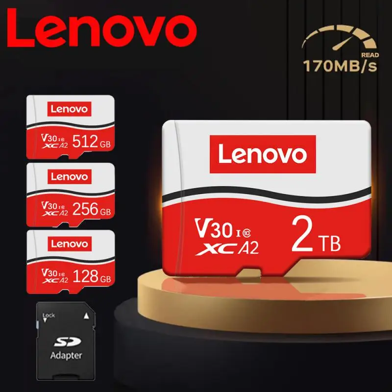 Lenovo micro TF SD-карта 64 ГБ Extreme V30 A2 C10 4K Video Memory Campatible для Nintendo Switch OSMO Action GoPro Camera