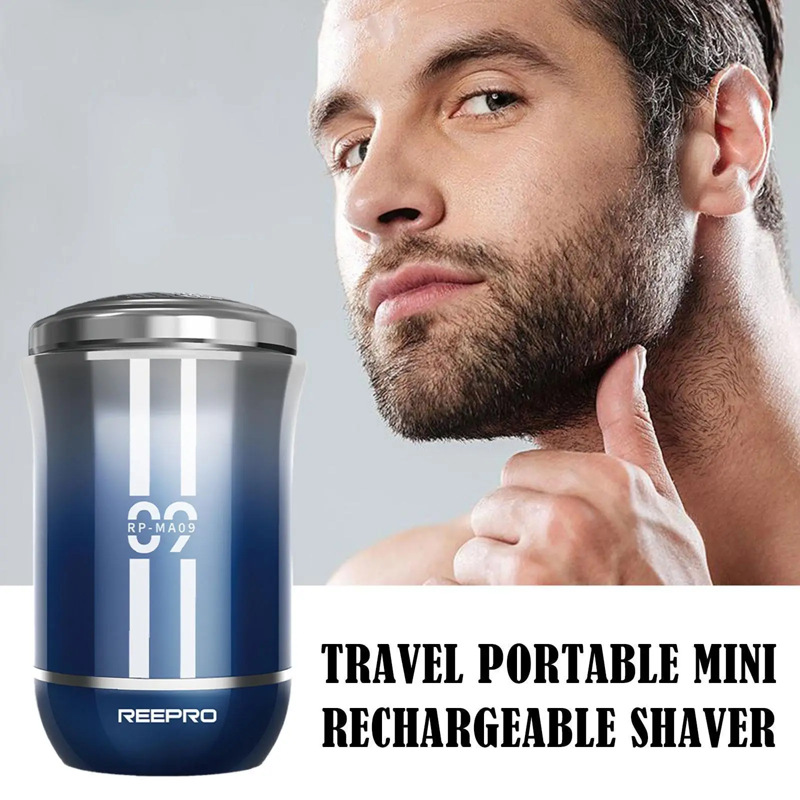 

Travel Portable Mini Rechargeable Shaver Wet-Dry Dual Use Charging Electric Portable Men's Waterproof Razor Type-C Razor C7H2