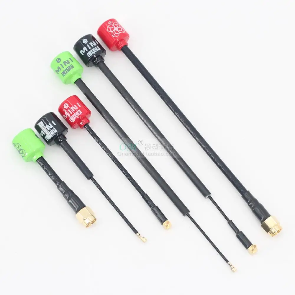 1/2 шт. 5 8G Lollipop RHCP/LHCP антенна/MINI5 с высоким коэффициентом усиления дБи SMA/RP-SMA/MMCX/UFL