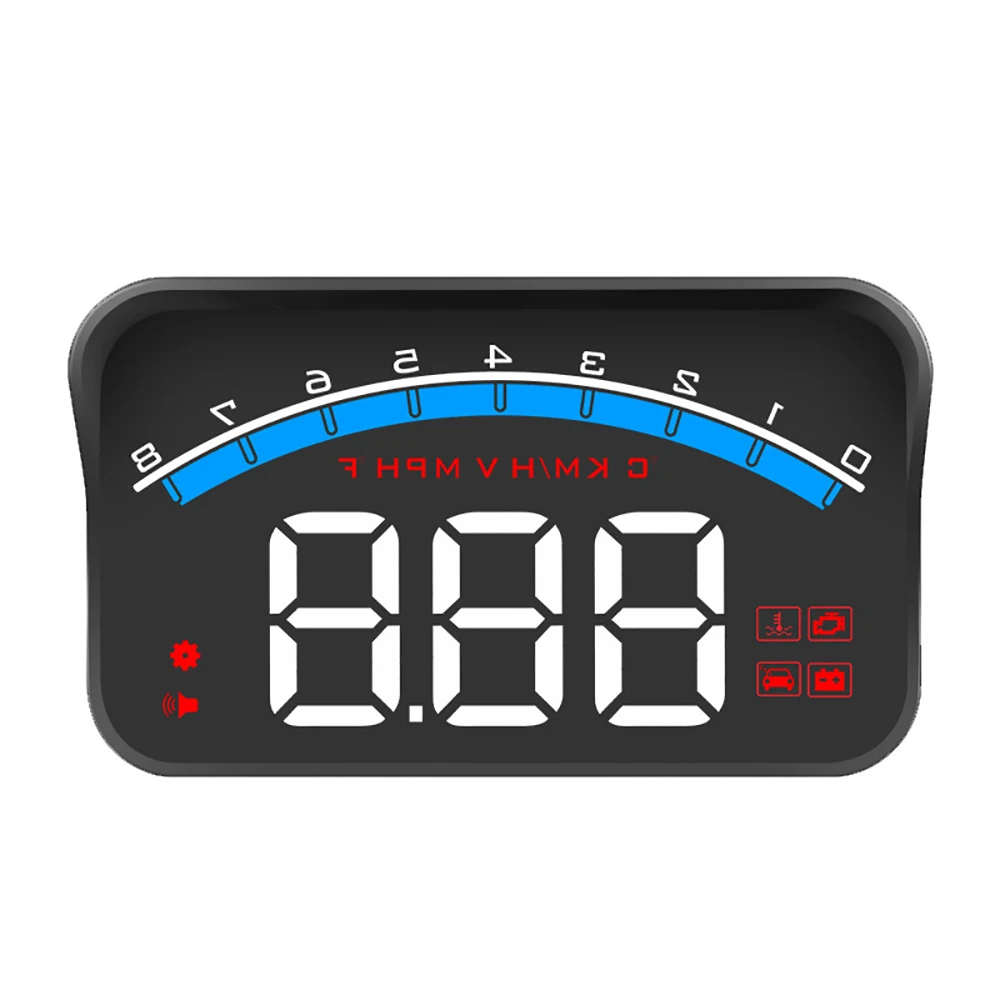 

Universal HUD GPS Head Up Display Speedometer Odometer LED Display Windscreen Projector Car Electronics Overspeed Warning System