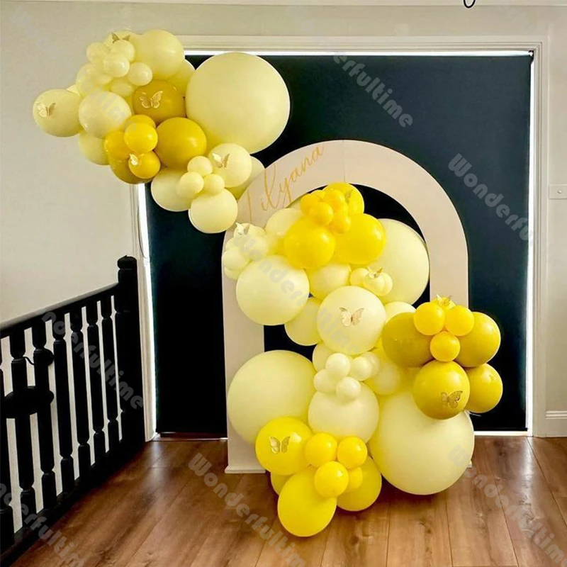 

Пастельные матовые желтые воздушные шары, арочная пчела, искусственное украшение, горчичный шар, гирлянда, украшение для будущей мамы