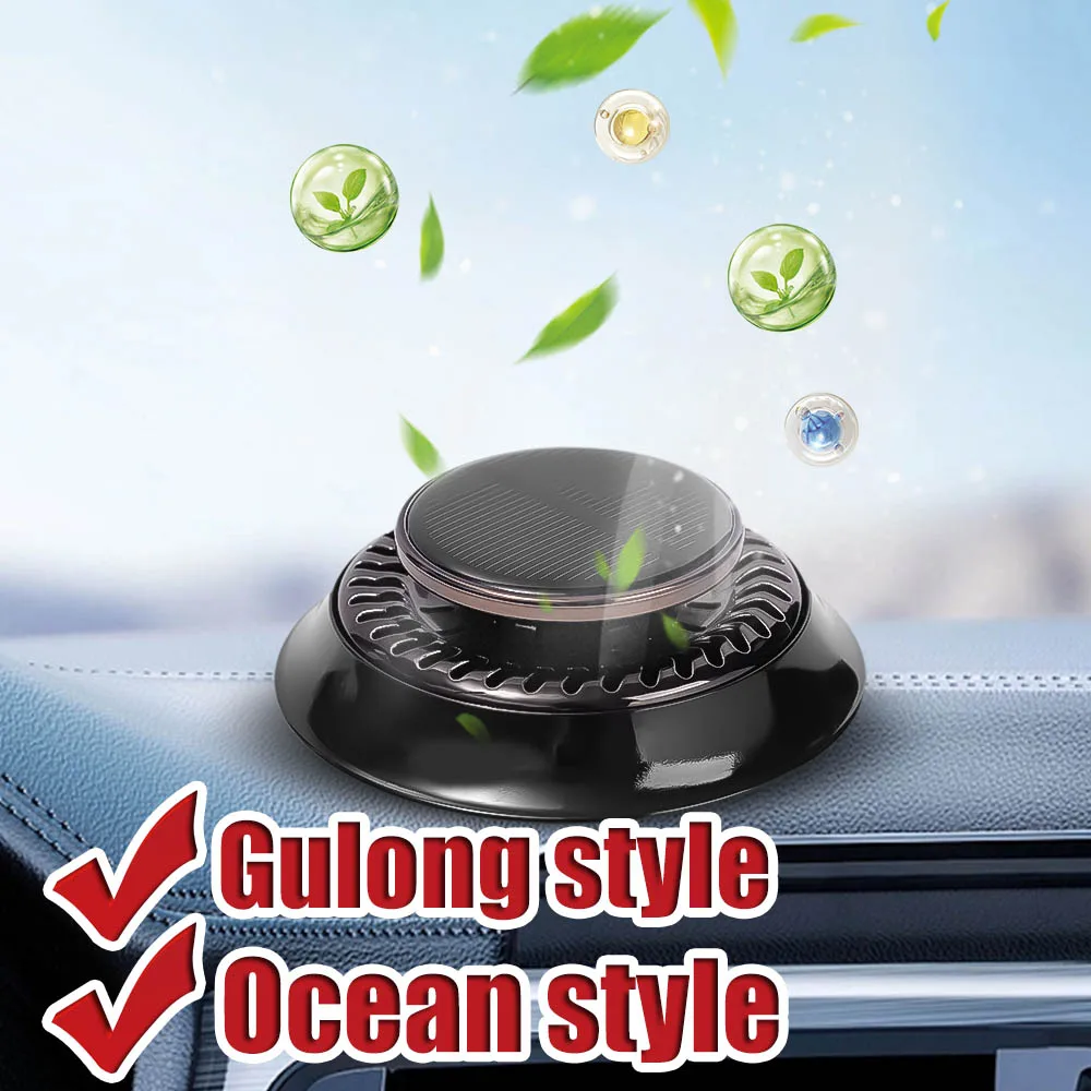 

Car Electromagnetic Solar Rotating Aromatherapy Ornament Cars Air Freshener Perfume Diffuser Automotive Interior Accessories
