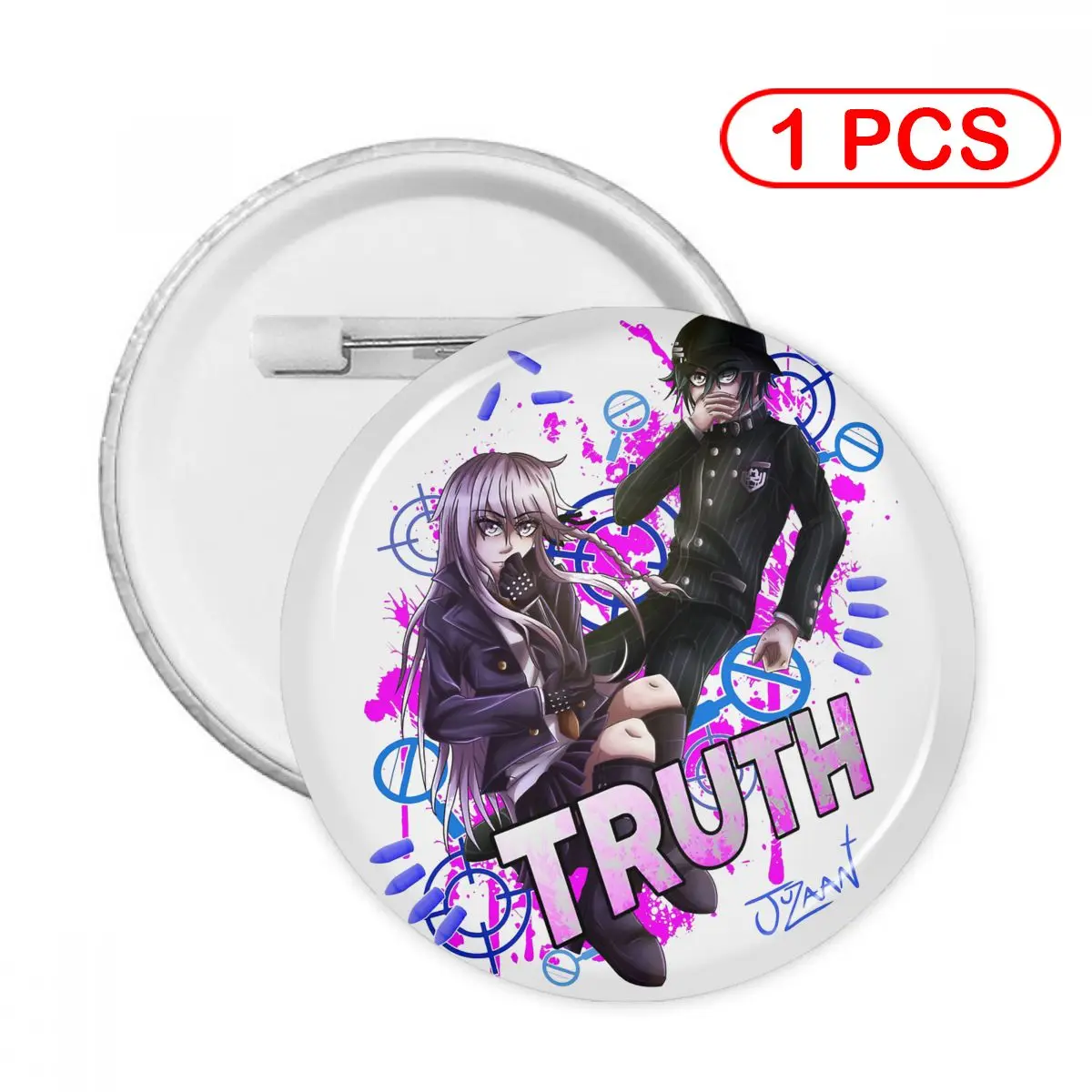 

Брошь в виде истины Danganronpa V3, металлическая брошь для украшения одежды