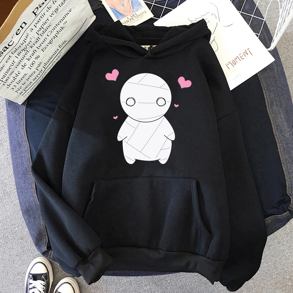

Harajuku Anime Kawaii Mummy Mii-kun How To Keep A Mummy Hoodies Fashion Manga Long Sleeve Winter Warm Women Hoodies Sweatshirt