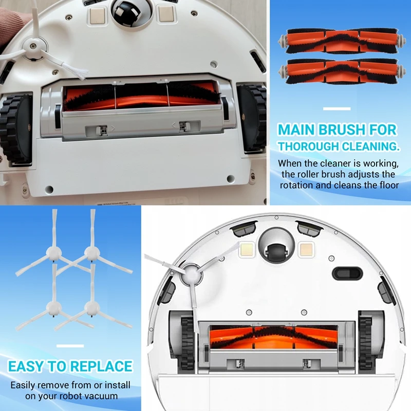 Аксессуары боковая щетка роликовый фильтр HEPA для Xiaomi Mijia 1C STYTJ01ZHM Mi Robot Vacuum Mop SKV4093GL