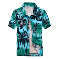 hawaiian shirt for men coconut 3d print short sleeve button fashion top beach lapel summer shirt for men clothing plus size 5xl