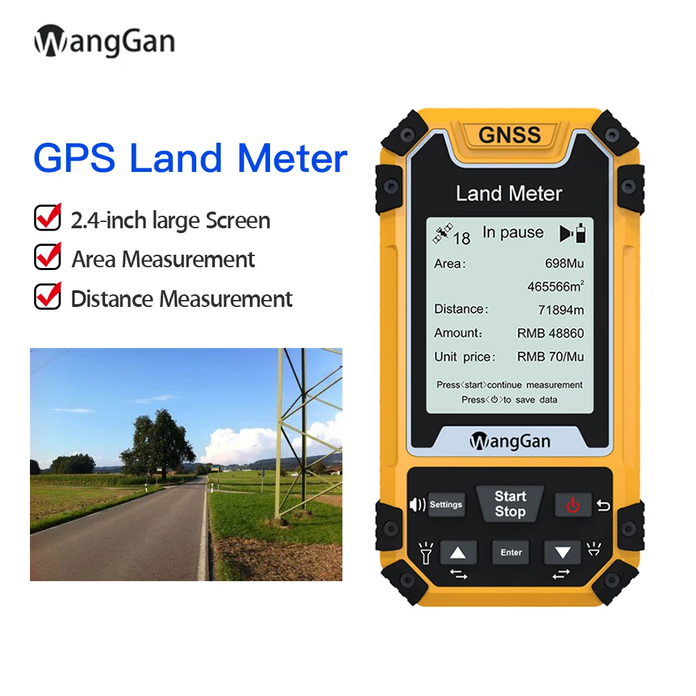 Портативный GPS-навигатор S1 GLONASS SBAS BeiDou измеритель площади Земли для измерения гор