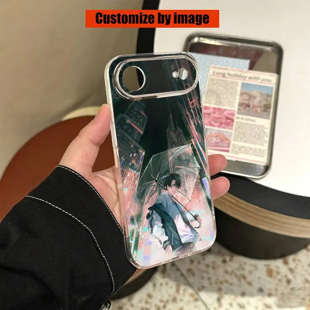 Фото Прозрачный силиконовый мягкий чехол для телефона Link C-Click Shi Guang Dai Li Ren Anime для iPhone 17 16 15 14 13 12 Mini Pro Max Plus №3