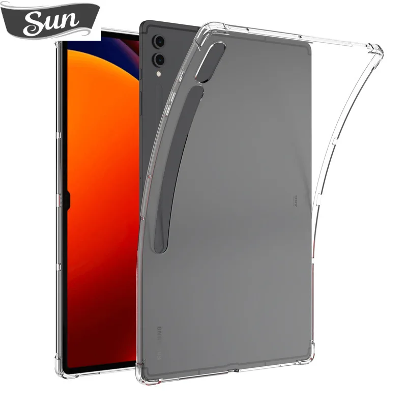 

For Samsung Galaxy Tab S9 11 inch Transparent Case S9+ Plus 12.4 inch S9 Ultra 14.6 inch Soft Tpu Airbag Cover Funda