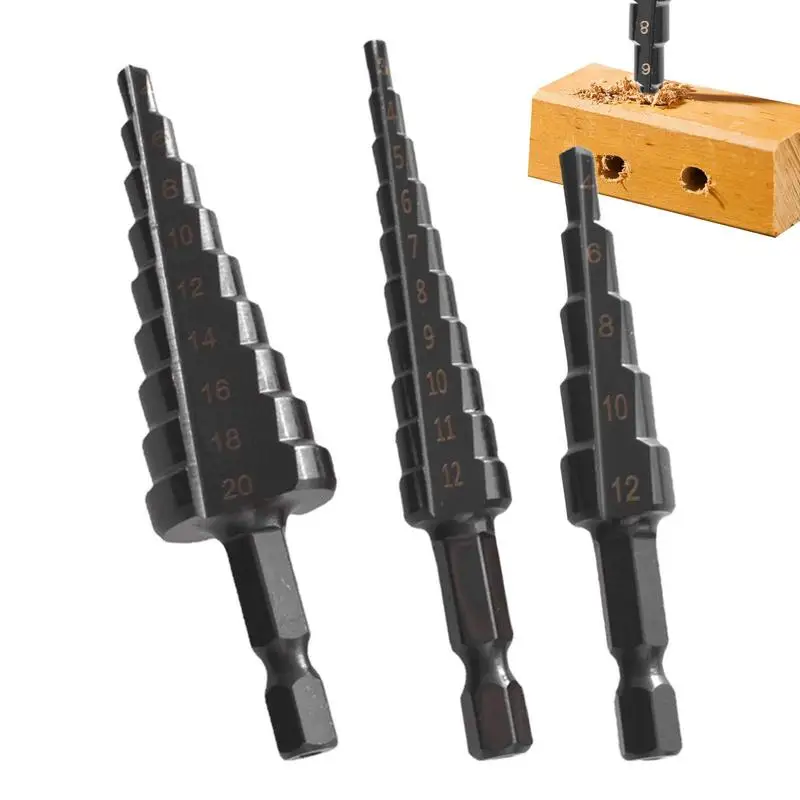 

Набор ступенчатых Сверл из быстрорежущей стали, 3 шт.