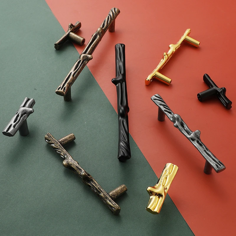 Ручка для мебели в виде ветки дерева креативная кухонная фурнитура ручки шкафов