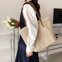 large capacity woven crossbody bags for women 2022 spring and summer new tote bag high quality personalized straw shoulder bag
