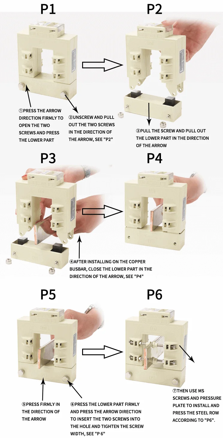 Внутренние приборы 0 66 кв Раздельный сердечник тока электронный трансформатор