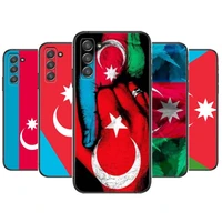 azerbaijan flag phone cover hull for samsung galaxy s6 s7 s8 s9 s10e s20 s21 s5 s30 plus s20 fe 5g lite ultra edge