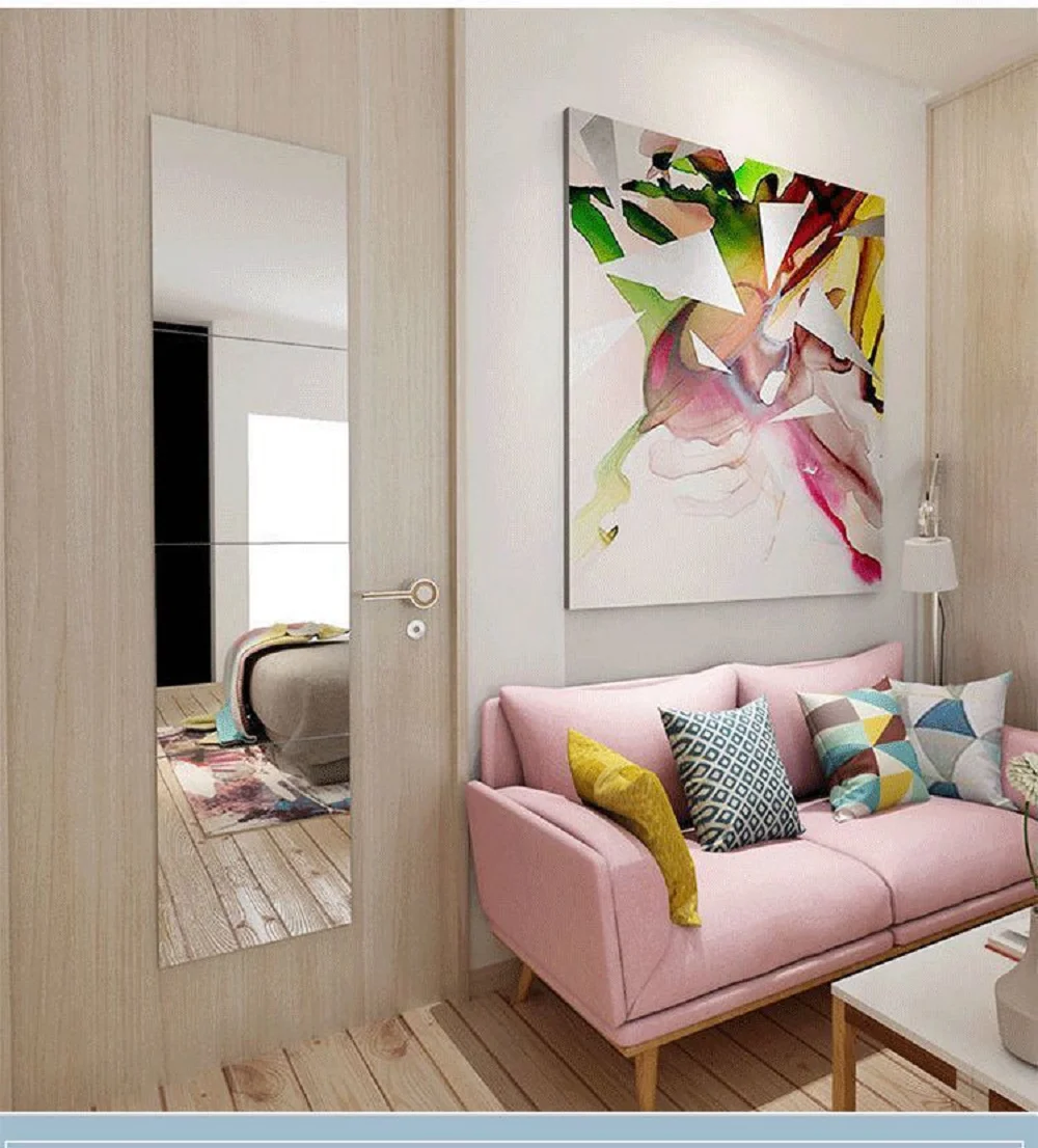 2/4 шт. пластиковые зеркальные наклейки на поверхность 15/20/30 см