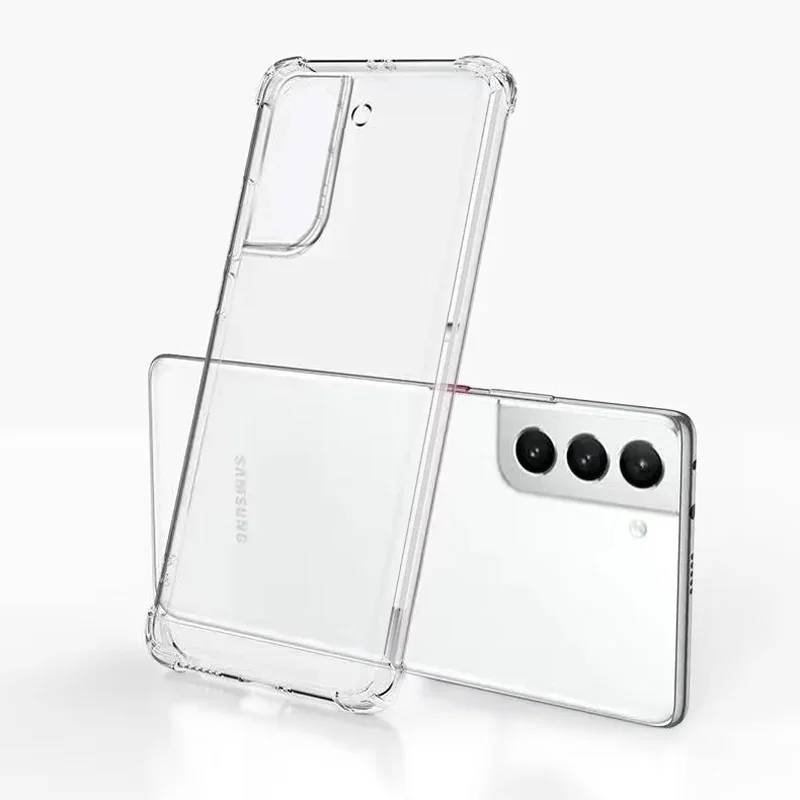

22725 Clear Case For Samsung Galaxy S22 S21 S20 FE Note 20 Ultra 8 9 10 Shockproof Case A51 A53 A52 A73 A72 Back Cover
