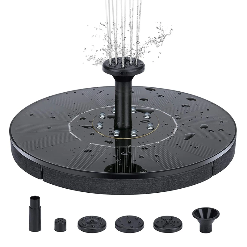 Фонтан для пруда 8 фонарей плавающий солнечный фонтан садовый водяной панель