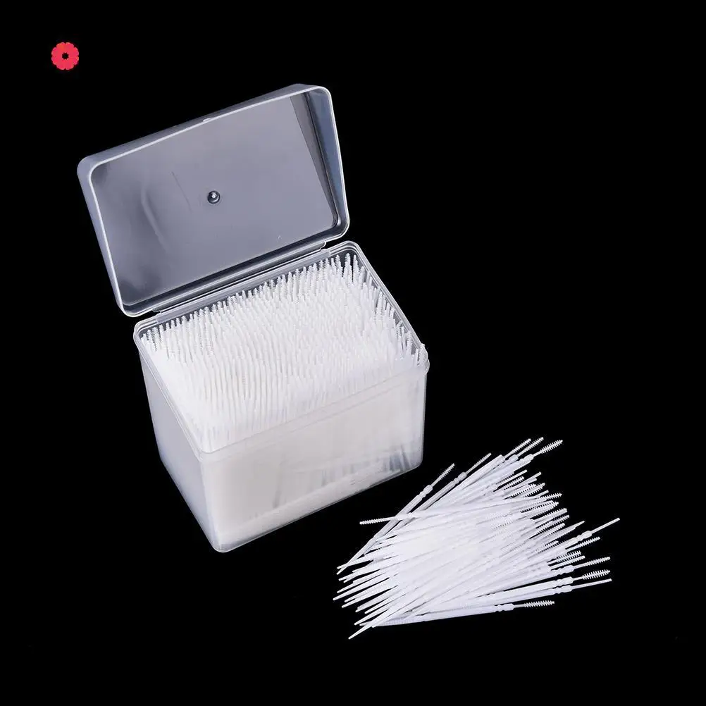 

1100pcs/box 6.5cm Flosser ToothPicks 2 Way Interdental Brush Tooth Pick Plastic Dental Picks Oral Hygiene Toothpicks