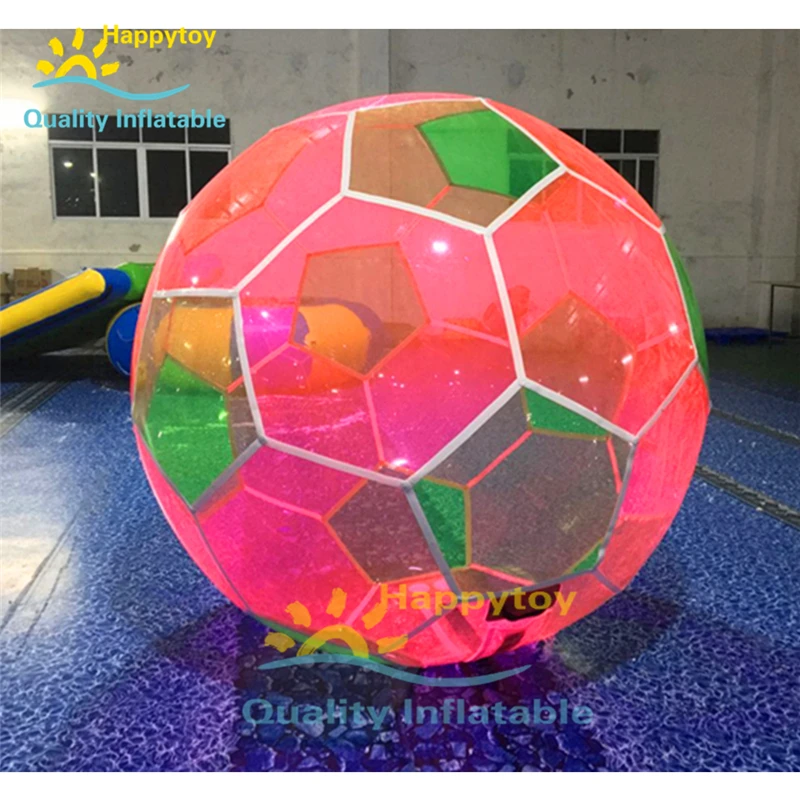 Прозрачный надувной шар в форме футбольного мяча для игр воде