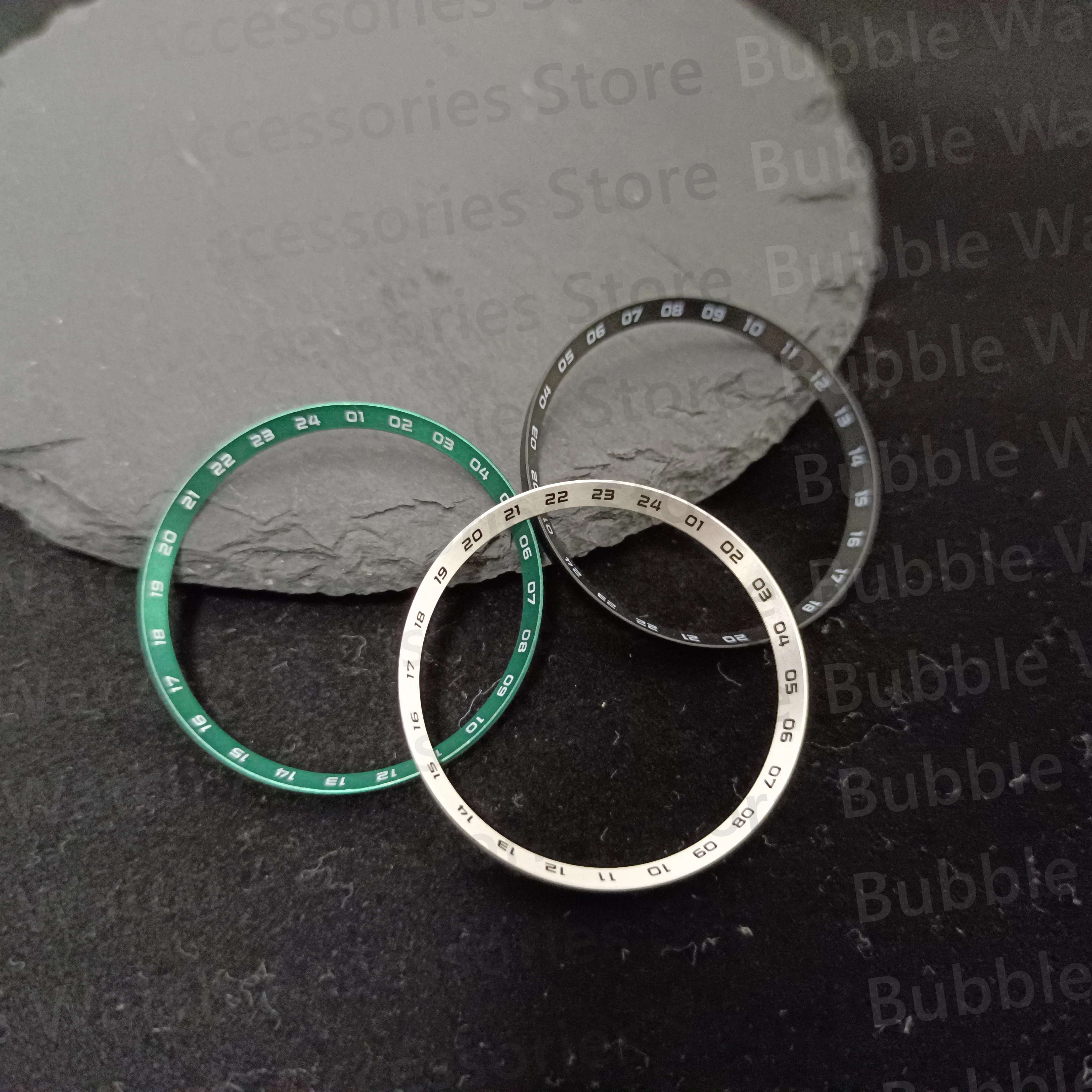 On Sale Mod 30.5mm Black Blue GMT Chapter Ring Metal Watch Ring Fit For SKX007 SKX009 SRPD NH35 NH36 Movement Men's Diving Watch