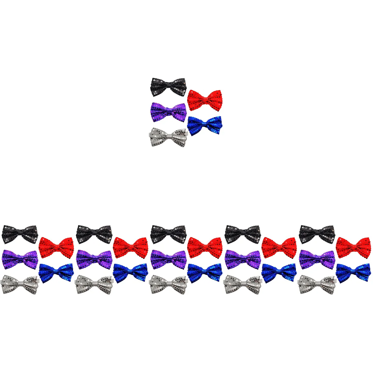 

30 PCS Dog Clothes Bow Tie Bow Tie Decoration Sequin Party Decorations Pet Bow Collar Sequin Neck Tie