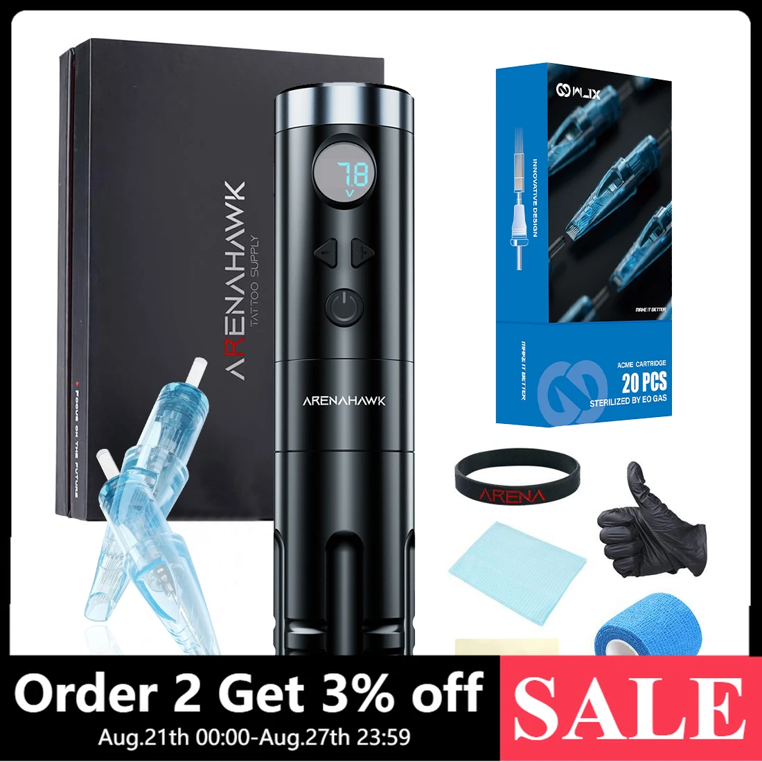 Arenahawk A-power 4.0mm Stroke Direct Drive Rotary Tattoo Ma