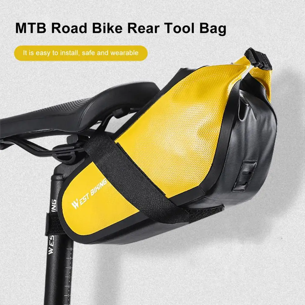 Сумка для велосипеда износостойкая легко устанавливаемая из ПВХ сумка горного