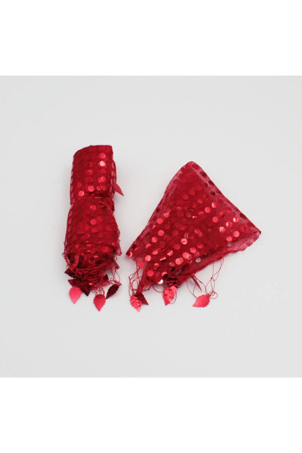 

10 pcs Red Sequin Halay Be Napkin henna bride veil welon