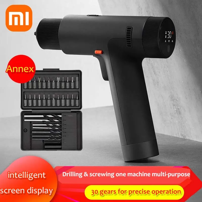 Умная бесщеточная электрическая дрель Xiaomi Mijia для умного дома, умный экран, дисплеи, многофункциональный домашний шуруповерт «сделай сам», ...
