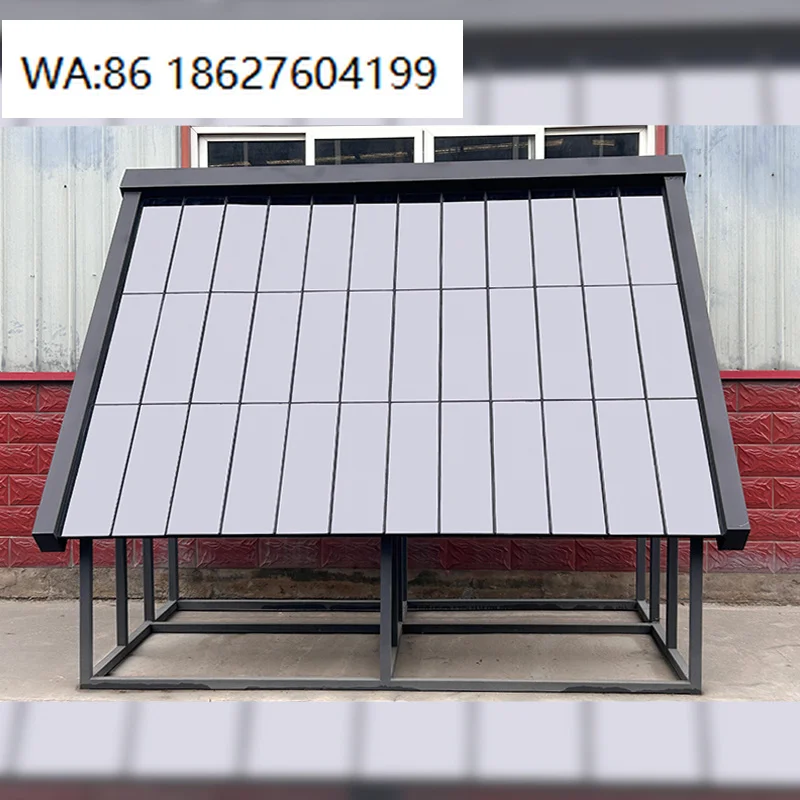 Фото Кадмиево-теллуровые фотоэлектрические кровельные плитки BIPV XLB01 с двойным стеклом, 30 Вт, высокая эффективность, работа при слабом освещении, простая установка №1