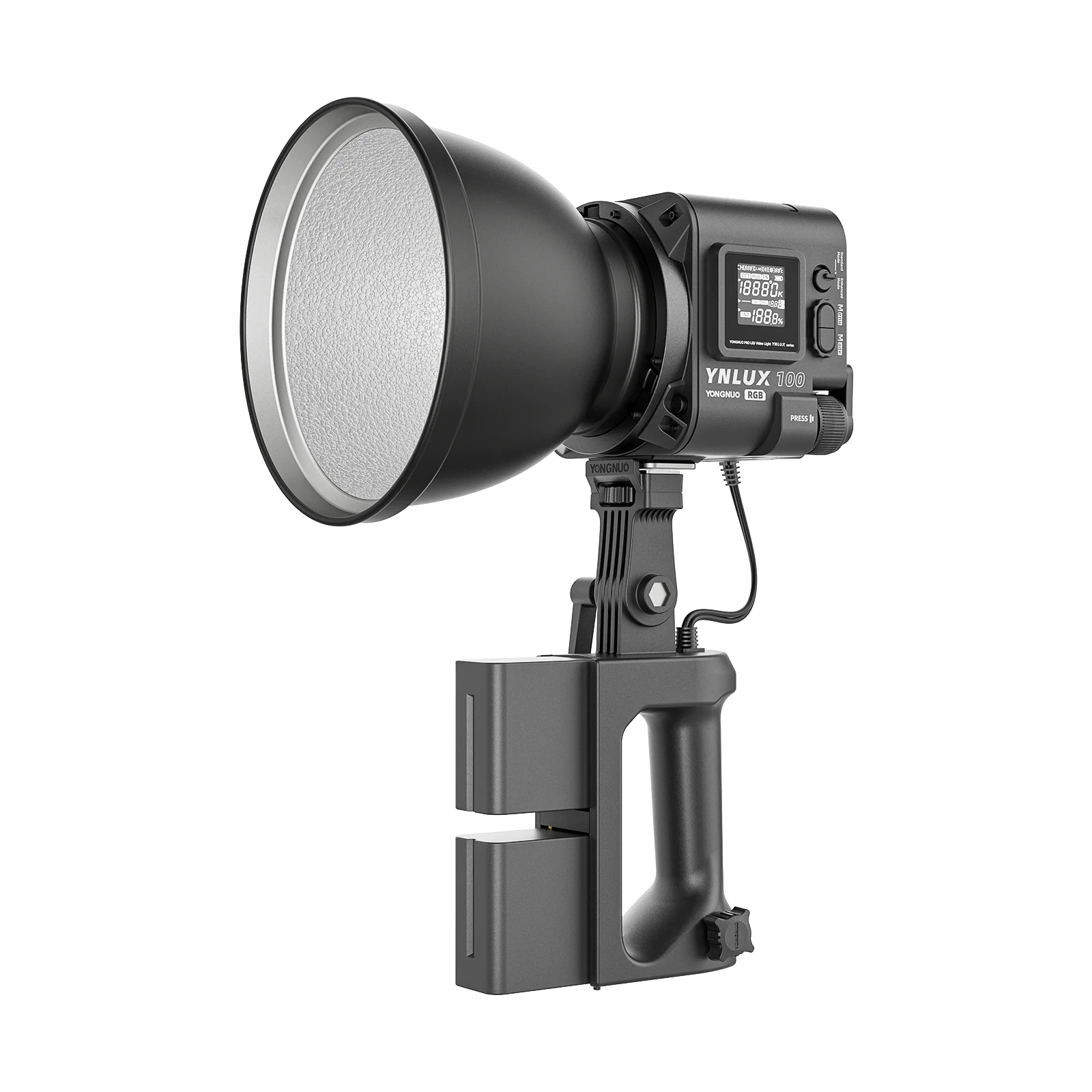 Yongnuo LUX100RGB YNLUX100 RGB 120 Вт 2700–10000K Ручной уличный светодиодный светильник COB с креплением Bowens (art.: 3920ccbee9772) - 3920ccbee9772