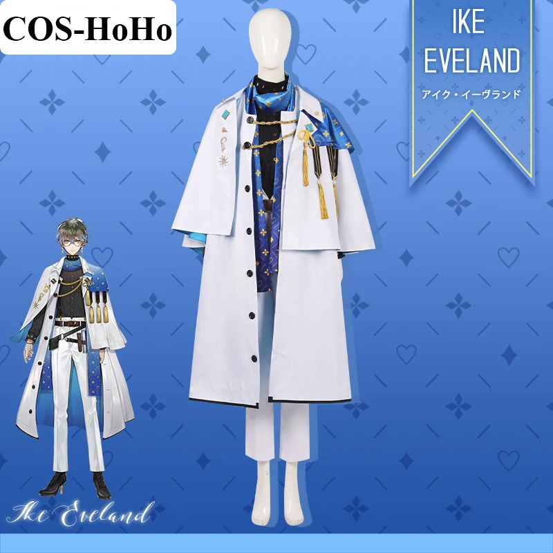 

COS-HoHo Anime Vtuber Nijisanji Ike Eveland Game Suit Gorgeous Uniform Cosplay Costume Halloween Party Role Play Outfit S-3XL