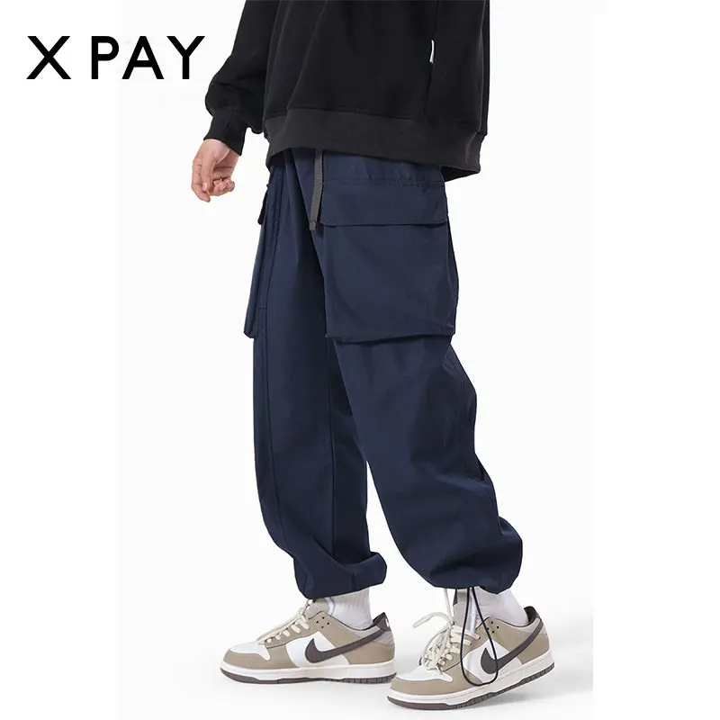 

Уличная одежда Y2K, брюки-карго, женские повседневные винтажные мешковатые прямые брюки с широкими штанинами, брюки для бега с большими карма...