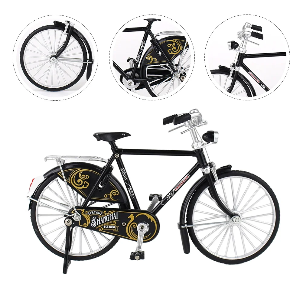 

Миниатюрная игрушка Bikemodel, металлическая мини-скульптура на палец, статуэтка, украшение, железные фигурки, украшения, гоночный декор, ретро ...