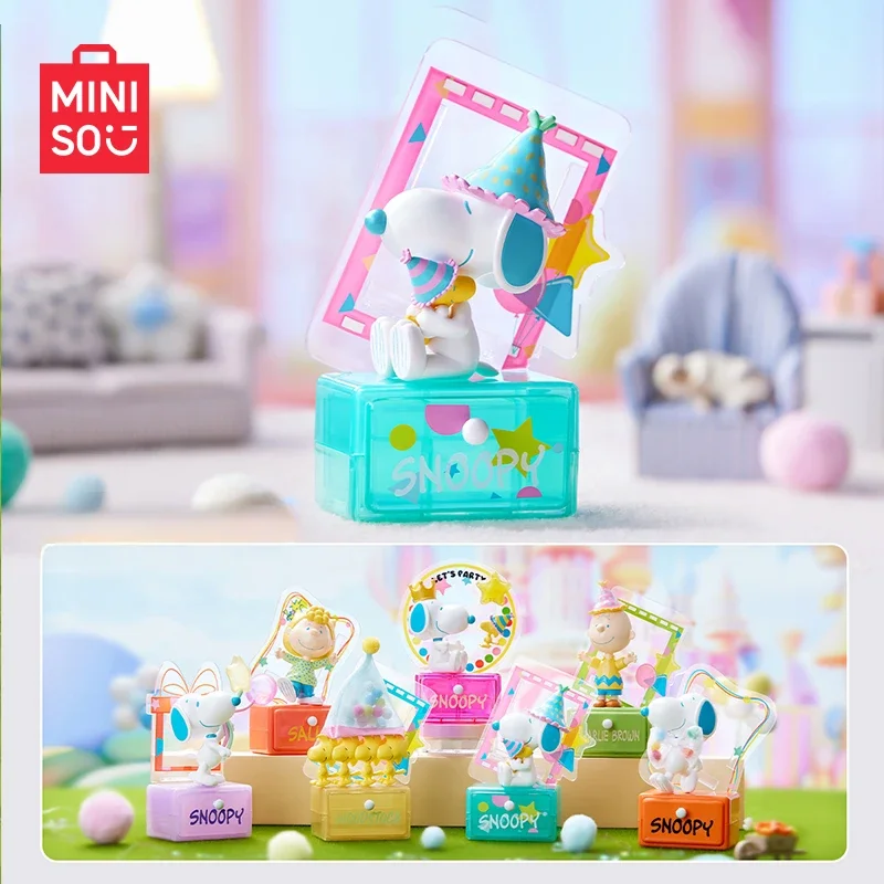 MINISO Snoopy телефон модель подарок на день рождения настольное украшение Аниме