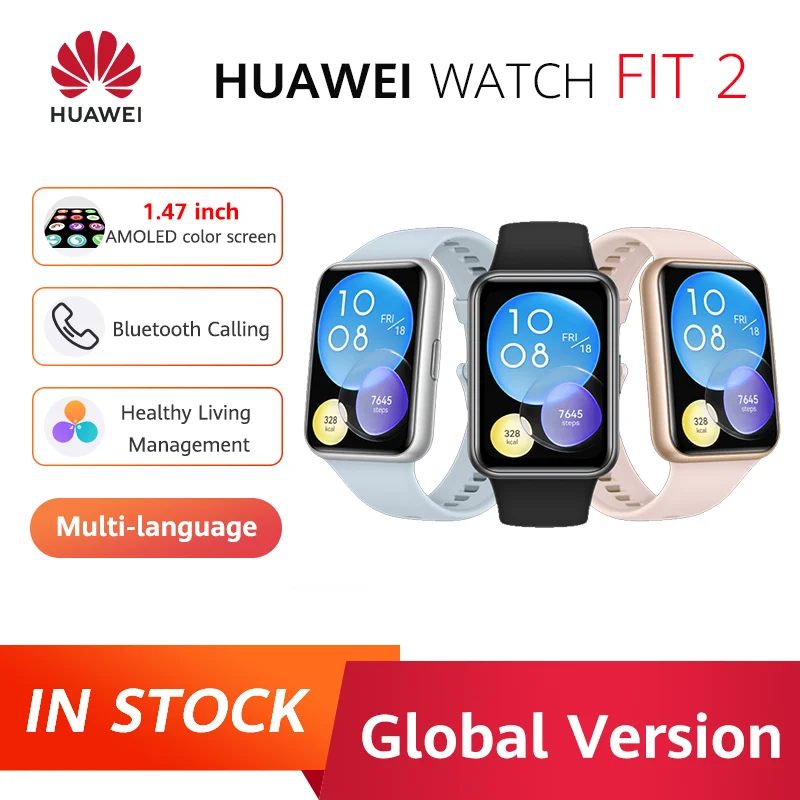 

Смартфон HUAWEI WATCH FIT 2, 1,74 дюйма, AMOLED, Bluetooth