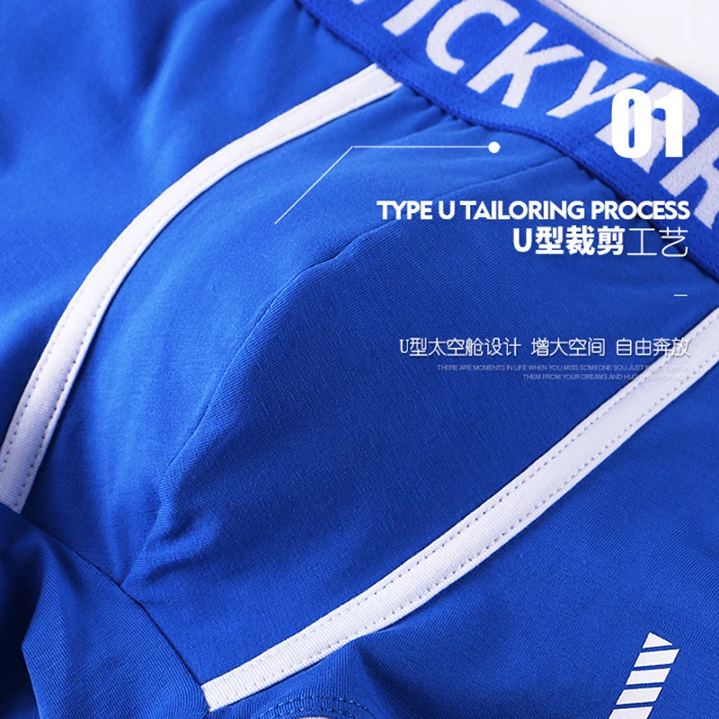 4pcs briefs underwear swimwear Men's underwear boxers pure cotton summer thin style breathable sports boxers head shorts