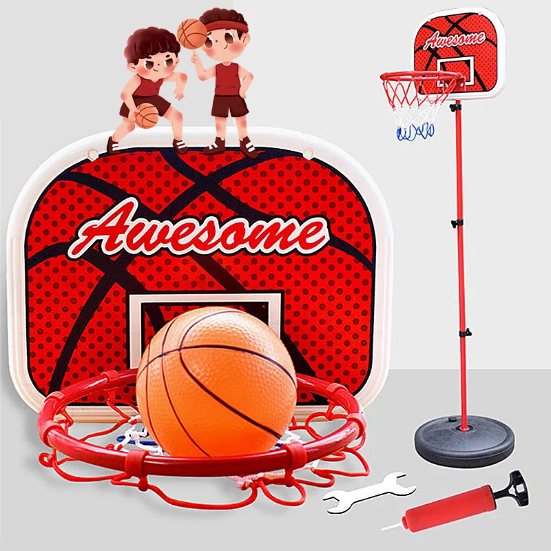 Children Basketball Hoop Toddler Adjustable Stand Rack for Kids Baby Outdoor Indoor Ball Sport Backboard Rim Shoot Mini Basket