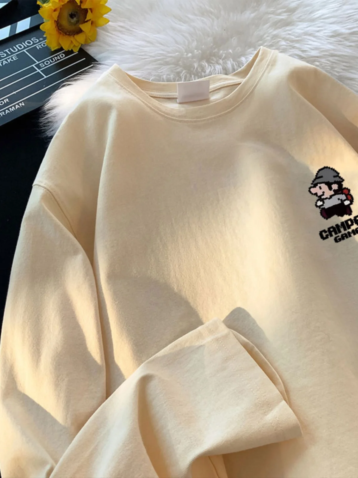 280 г тяжелая рубашка с длинными рукавами мужская и женская весенне-осенняя