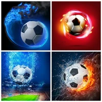 5d diy diamond painting football new square stones diamond embroidery sale field sports pictures with rhinestones handicraft