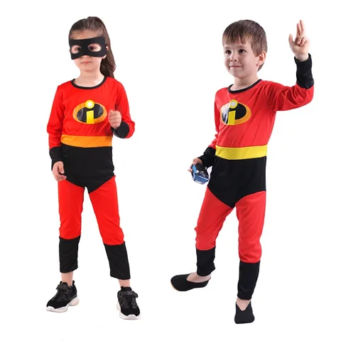 Костюм для косплея Джека Парра «Суперсемейка», комбинезон для косплея Боба Парра для взрослых и детей, костюм с маской, костюм на Хэллоуин