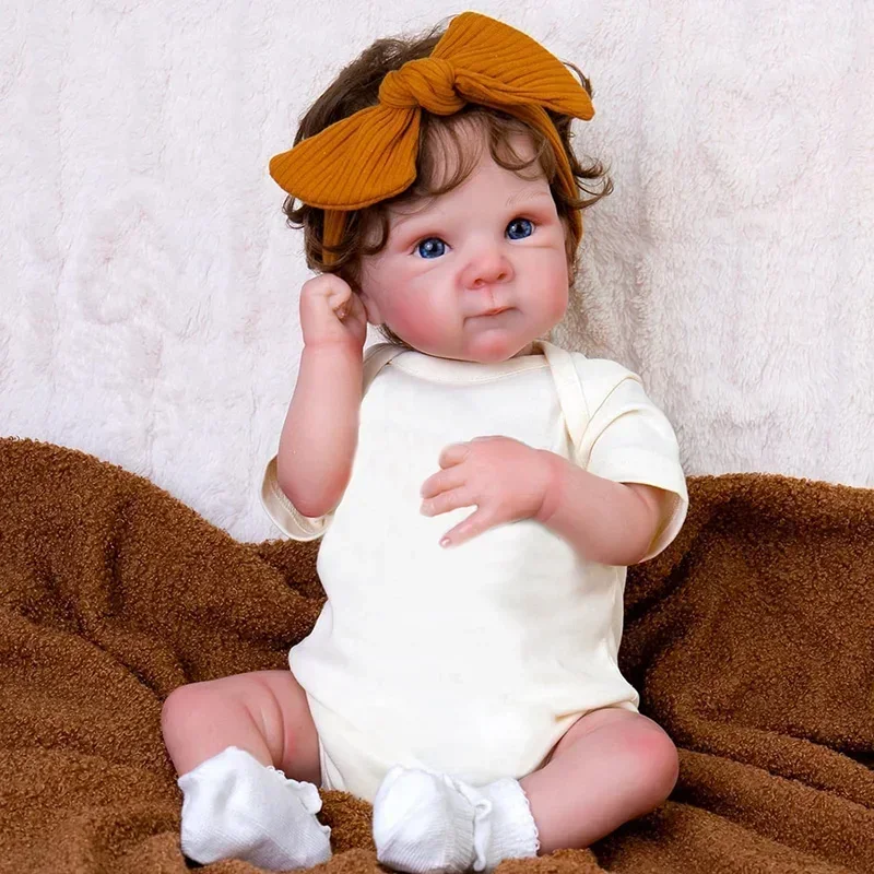 45 см кукла Bettie Reborn полностью виниловое тело для девочек и тканевое реалистичное