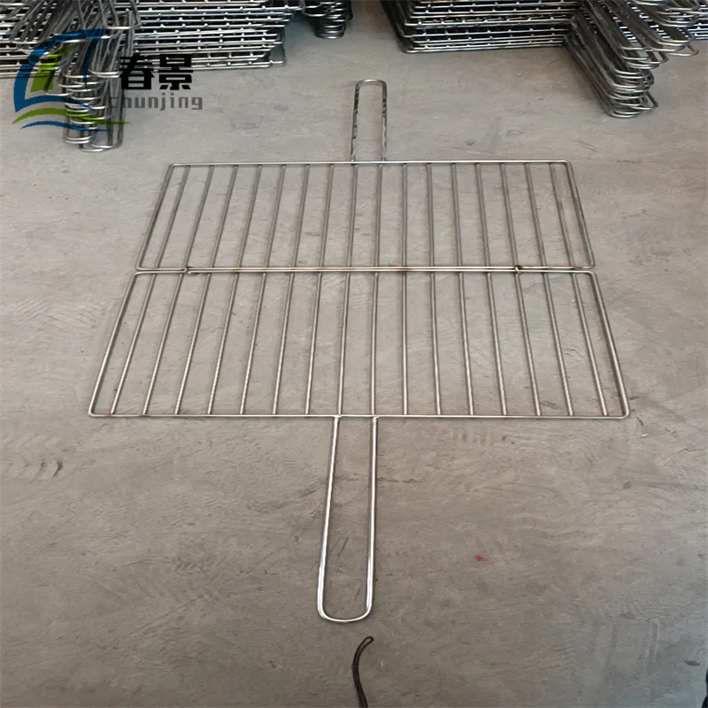 Зажим из проволочной сетки для барбекю нержавеющей стали утолщенный